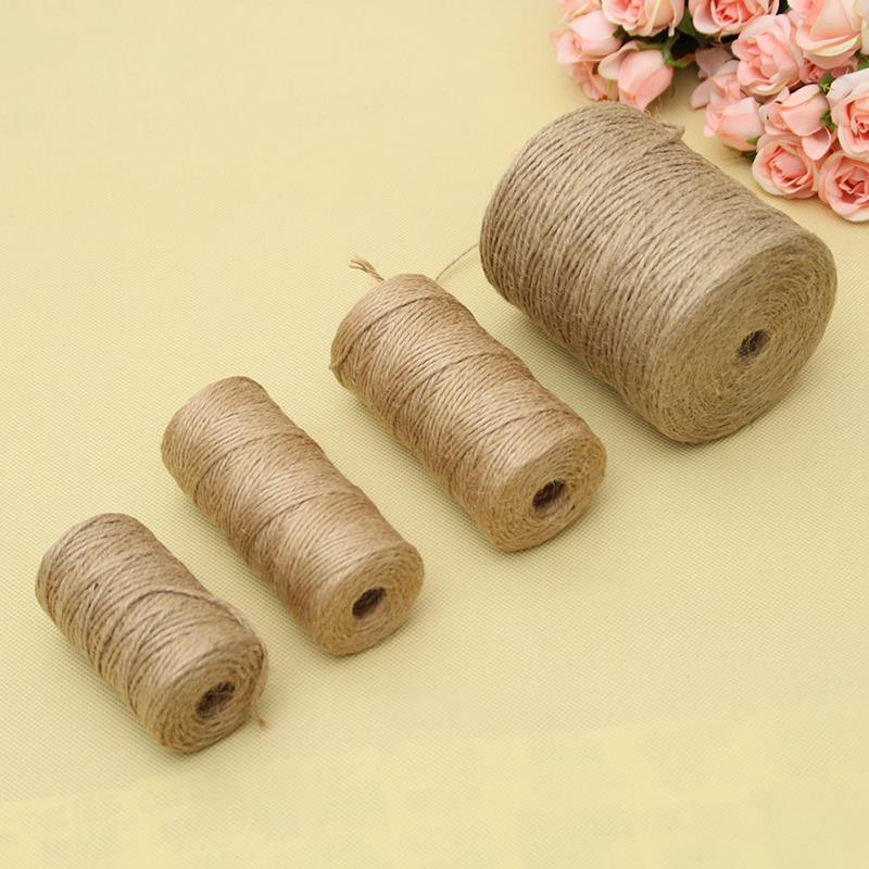 Twine Jute Natural - 30/50/300 Metre Doğal Vintage Jüt Halat