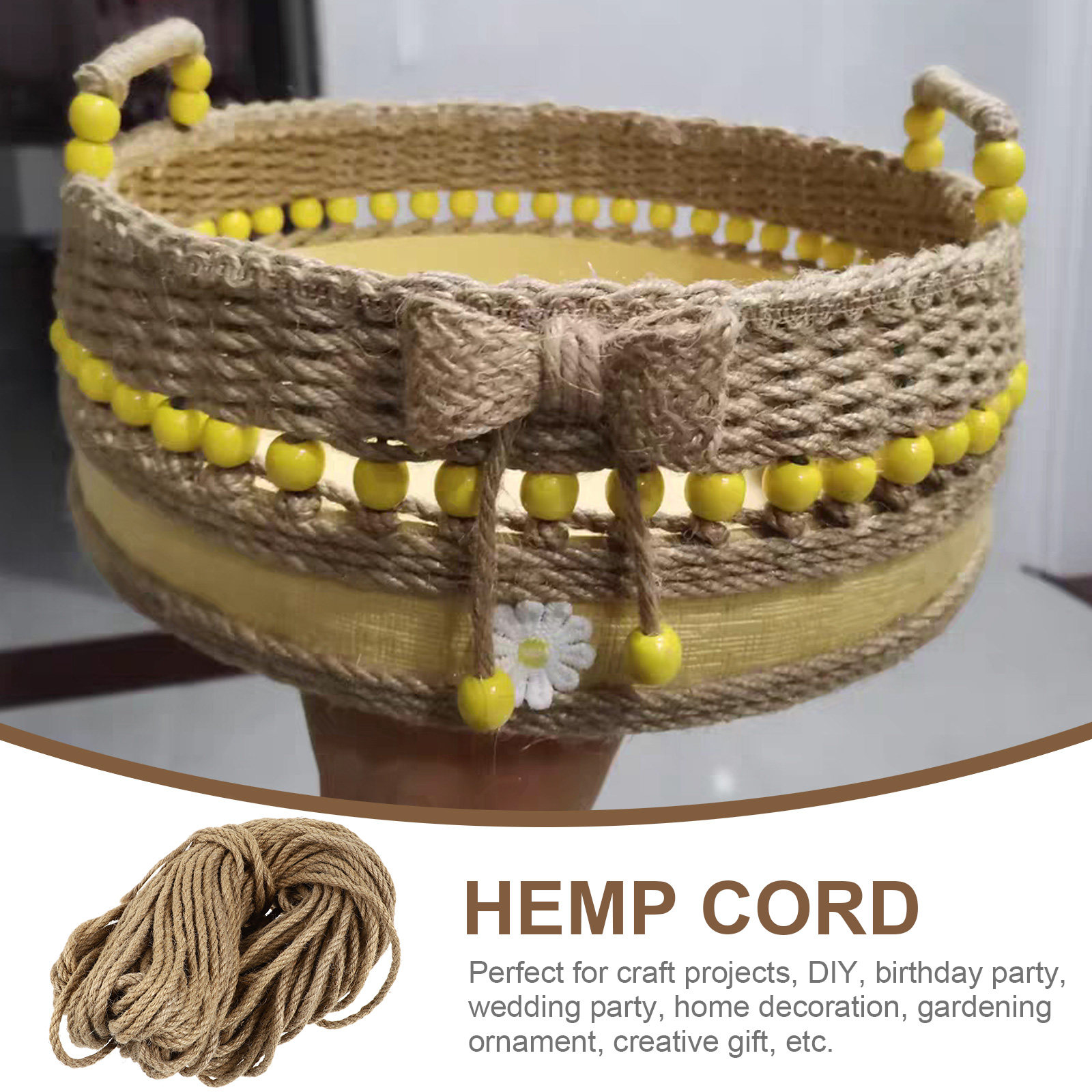 50 Metre Jüt Halat 6Mm Premium - Twine Jute Natural incelemesi ve fiyatı