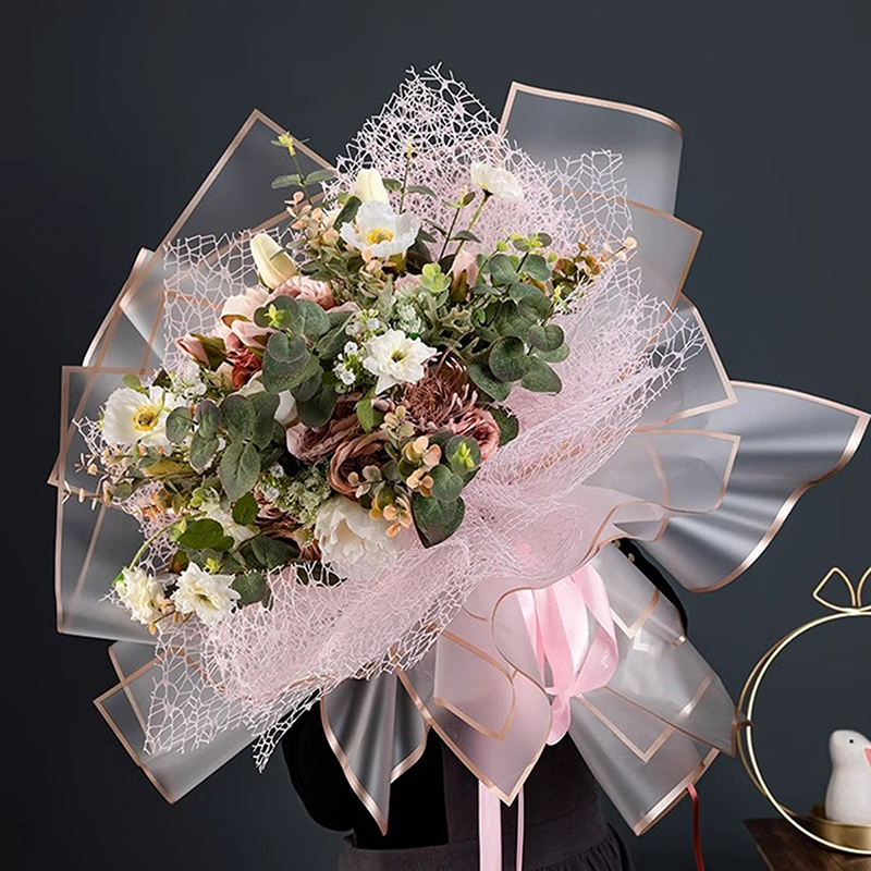 20'li Paket Altın Kenarlı Çiçe - Flower Wrap Kraft incelemesi ve fiyatı