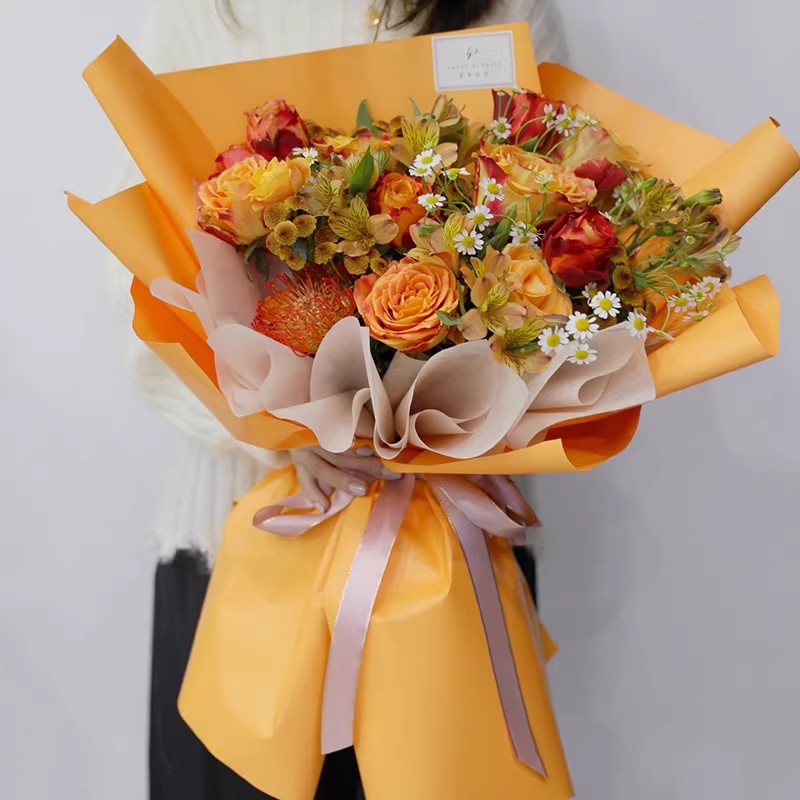 Kore tarzı düz renk kağıt mono - Flower Wrap Kraft incelemesi ve fiyatı