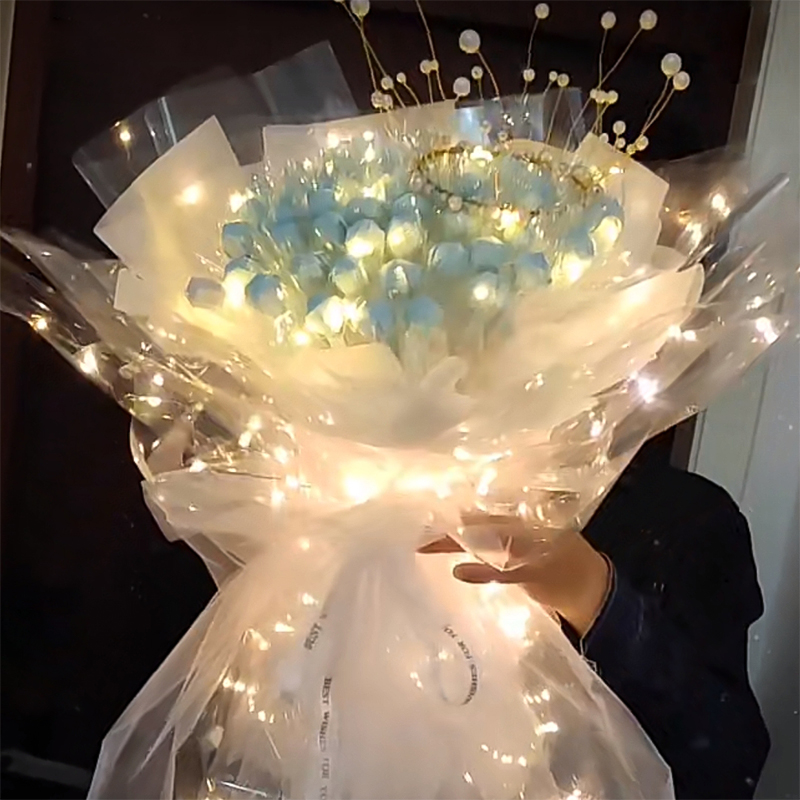 60x60cm LED aydınlık çiçek sar - Flower Wrap Kraft incelemesi ve fiyatı