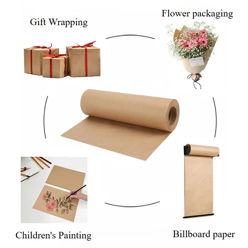 YITAPE 30cm*5M Kahverengi Kraf - Flower Wrap Kraft incelemesi ve fiyatı