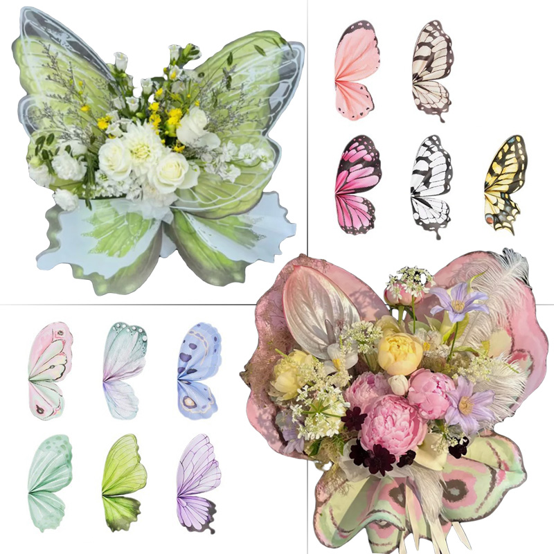 20 adet Kelebek Kanat Şekilli  - Flower Wrap Kraft incelemesi ve fiyatı