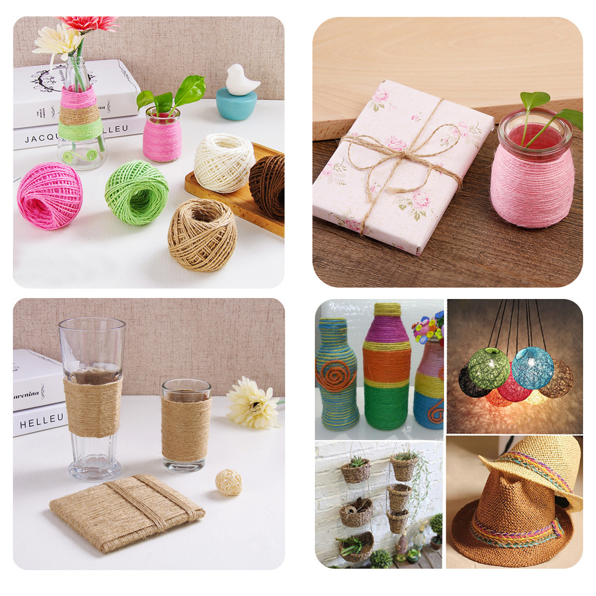 Doğal Jüt İp, Kendin Yap Sanat - Twine Jute Natural incelemesi ve fiyatı