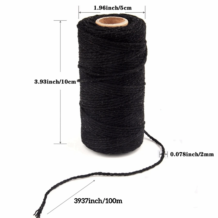 3 Adet Siyah Beyaz Doğal İp Se - Twine Jute Natural incelemesi ve fiyatı